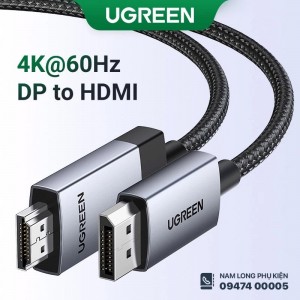 Cáp Display Port to HDMI Ugreen 4K dài 3 mét DP125