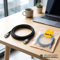 Cáp HDMI Elink-W bọc dù cao cấp – Truyền hình ảnh 4K, bền chắc