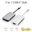 Bộ Chuyển Đổi Hub Wiwu Alpha 5 in 1 USB C Hub (A513HVP)