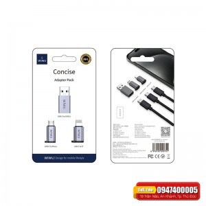 Bộ đầu chuyển đổi WiWU Concise 3in1 C031