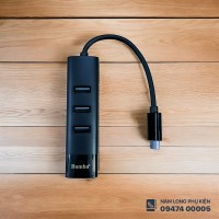 HUB Bamba USB-C sang 3 USB-A, RJ45, USB1C