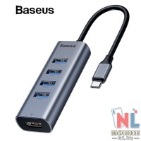 HUB Adapter Macbook 4 USB 1 HDMI hiệu Baseus