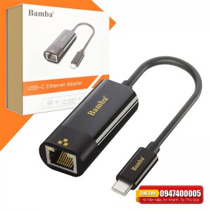 USB C to LAN RJ45 Bamba