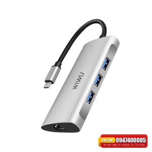 Hub chuyển đổi WiWu Alpha 6in1 A631STR 