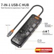 Hub USB-C 7in1 WIWU Cyber USB 3.0 SD/TF HDMI PD