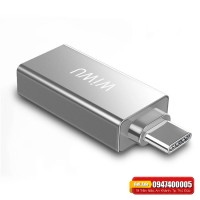 Hub chuyển Type C sang 2 USB WiWu T02 chính hãng