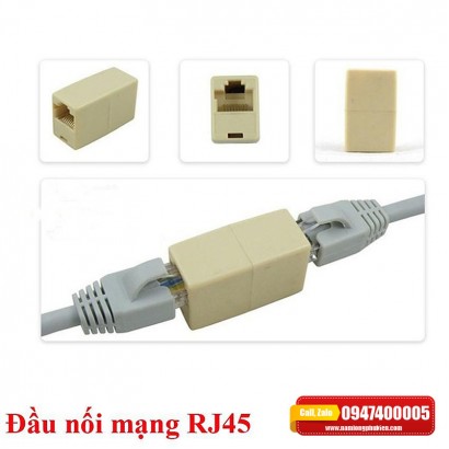 Đầu nối dây cáp mạng Internet / LAN chuẩn RJ45 (1 ra 1)