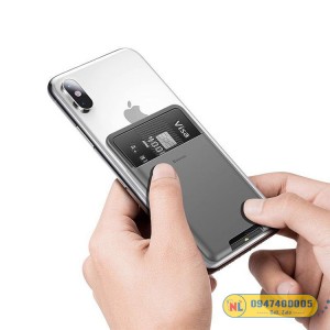 Case đựng thẻ siêu mỏng dùng gắn lưng điện thoại Baseus Back Stick Silicone Card Bag (92 x 60mm) Case đựng thẻ siêu mỏng dùng gắn lưng điện thoại Baseus Back Stick Silicone Card Bag (92 x 60mm)