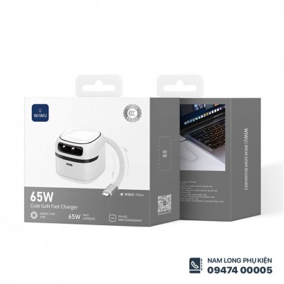 Củ sạc WiWU Cute 65W U037 kèm dây
