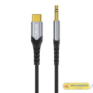 Jack chuyển âm thanh Type-C sang 3.5mm (đực)