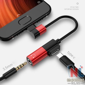 Jack JOYROOM S-M361 Type-C Male to Type-C Female + 3.5mm Audio