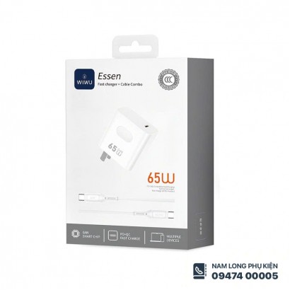 Bộ sạc nhanh 65W WiWU Essen G004