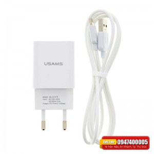 Bộ sạc cáp Usams T21 2.1A kèm Cáp Type C Bộ sạc cáp Usams T21 2.1A kèm Cáp Type C