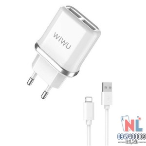 Bộ sạc điện thoại WIWU W103 2in1 2.1A Bộ sạc điện thoại WIWU W103 2in1 2.1A