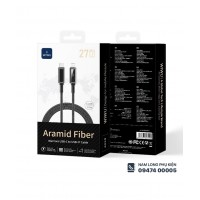 Cáp sạc iPhone 27W Type C to Lightning WiWU Warriors 27W