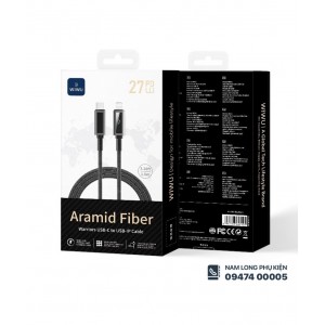 Cáp sạc iPhone 27W Type C to Lightning WiWU Warriors 27W