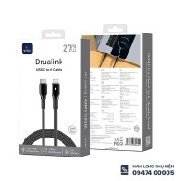Cáp sạc Lightning 27W WiWU Drualink C076
