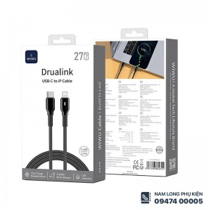 Cáp sạc Lightning 27W WiWU Drualink C076