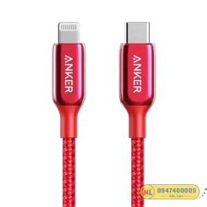 Cáp Type-C to Lightning Anker PowerLine+ III – Dài 1.8m – A8843
