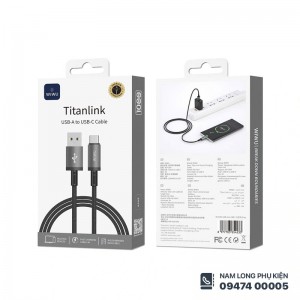 Cáp sạc Type C WiWU Titanlink C054