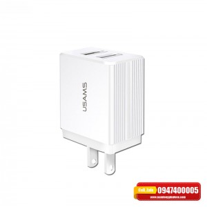 Củ sạc 2 cổng USB USAMS US-CC089 2.1A Củ sạc 2 cổng USB USAMS US-CC089 2.1A