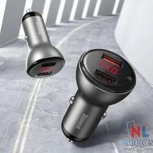 Tẩu sạc xe hơi Baseus Quick Charger 45W kèm dây sạc nhanh