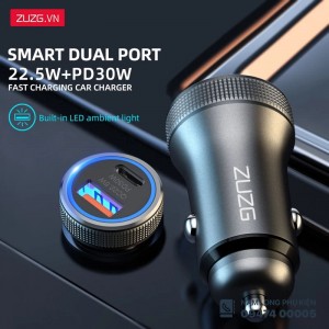 Tẩu sạc điện thoại ô tô ZUZG 54W C15PD
