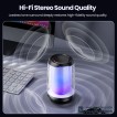 Loa Bluetooth Toocki ánh sáng nhiều màu, âm thanh nổi