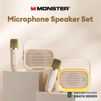 Loa Bluetooth Monster GK600 (kèm 2 mic hát karaoke)