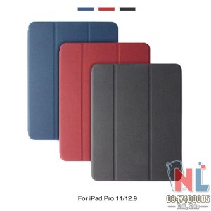Bao da iPad Pro 12.9 2018 khay dẻo Mutural có để bút Bao da iPad Pro 12.9 2018 khay dẻo Mutural có để bút