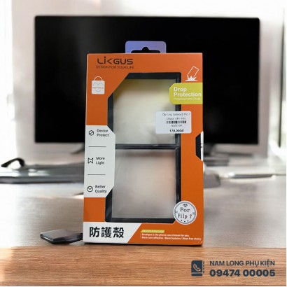 Ốp lưng Galaxy Z Flip 7 Likgus trong viền màu