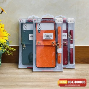 Ốp lưng Galaxy Z Flip4 Likgus da kèm dây đeo Ốp lưng Galaxy Z Flip4 Likgus da kèm dây đeo