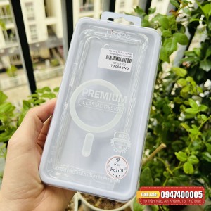 Ốp lưng Galaxy Z Fold 5 Likgus trong suốt có sạc không dây