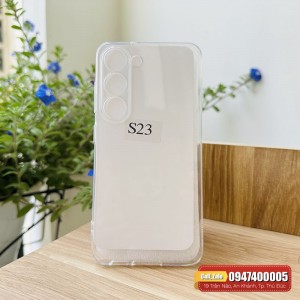 Ốp lưng Galaxy S23 trong suốt silicon Ốp lưng Galaxy S23 trong suốt silicon