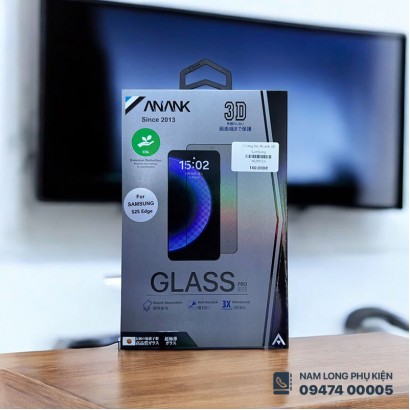 Cường lực Galaxy S25 Edge trong suốt Anank