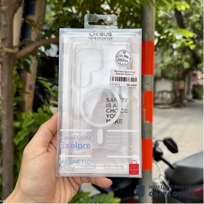 Ốp lưng Galaxy S25 Ultra trong suốt Magsafe Likgus