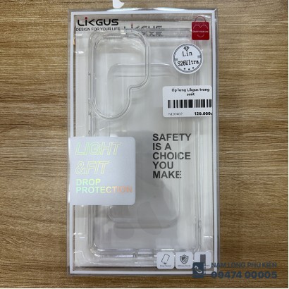Ốp lưng Galaxy S26 Ultra trong suốt Likgus chính hãng
