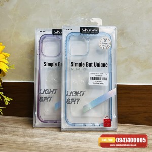 Ốp lưng iPhone 12 Pro Max Likgus trong viền màu