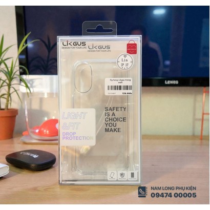 Ốp lưng iPhone 17 trong suốt Likgus