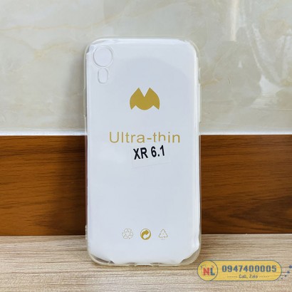 Ốp lưng iPhone XR silicon dẻo trong mềm