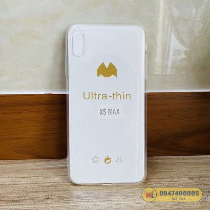 Ốp lưng iPhone Xs Max silicon dẻo trong mềm