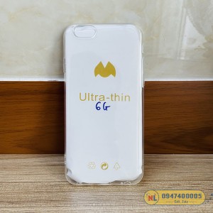 Ốp lưng iPhone 6/6s silicon dẻo trong mềm