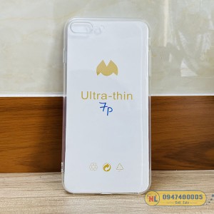 Ốp lưng iPhone 7 Plus / 8 Plus silicon dẻo trong mềm