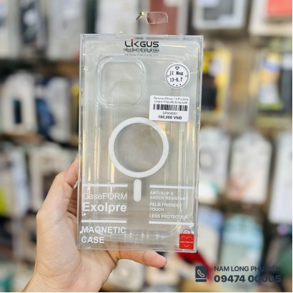 Ốp lưng iPhone 13 Pro Max Likgus Magsafe trong suốt