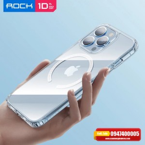 Ốp lưng iPhone 13 Pro Max Rock hỗ trợ sạc không dây Magsafe