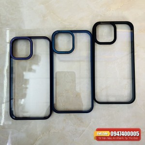 Ốp lưng iPhone 13 Pro Max trong suốt viền màu Ronsin