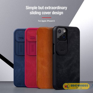 Bao da iPhone 13 Nillkin QIN chính hãng