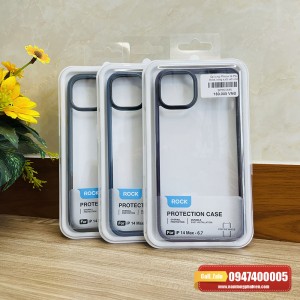 Ốp lưng iPhone 14 Plus Rock viền màu chính hãng