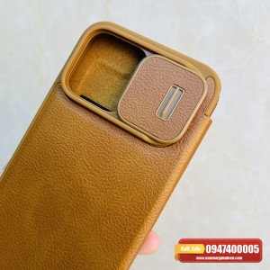 Bao da iPhone 15 Pro Max Nillkin Qin chính hãng Bao da iPhone 15 Pro Max Nillkin Qin chính hãng