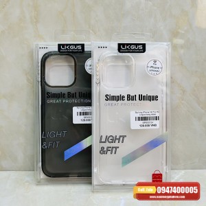 Ốp lưng iPhone 14 Pro Max Likgus trong mờ chống vân tay Ốp lưng iPhone 14 Pro Max Likgus trong mờ chống vân tay